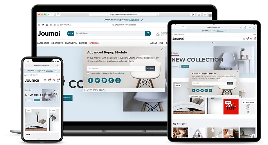 OpenCart Journal Türkçe Tema - 9